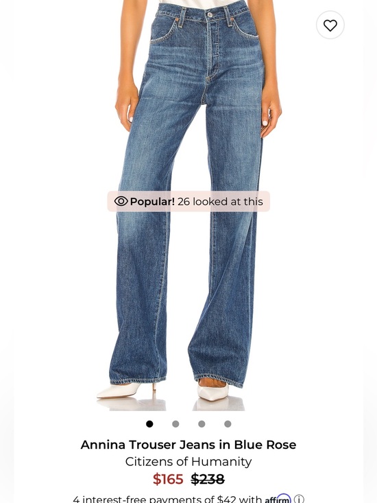 Citizens Of Humanity Denim - Citizens of Humanity Wide-Leg Denim Jeans in Blue